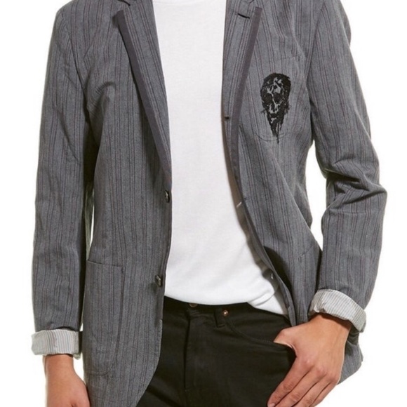 John Varvatos Finley Skull Sport Coat Size 42 - Picture 1 of 8